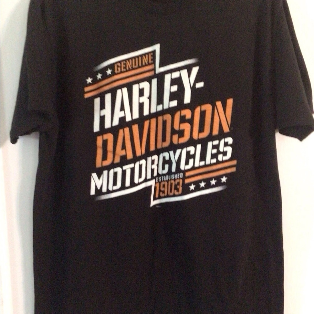 Harley-Davidson Black Tee Size L mens Asheboro NC